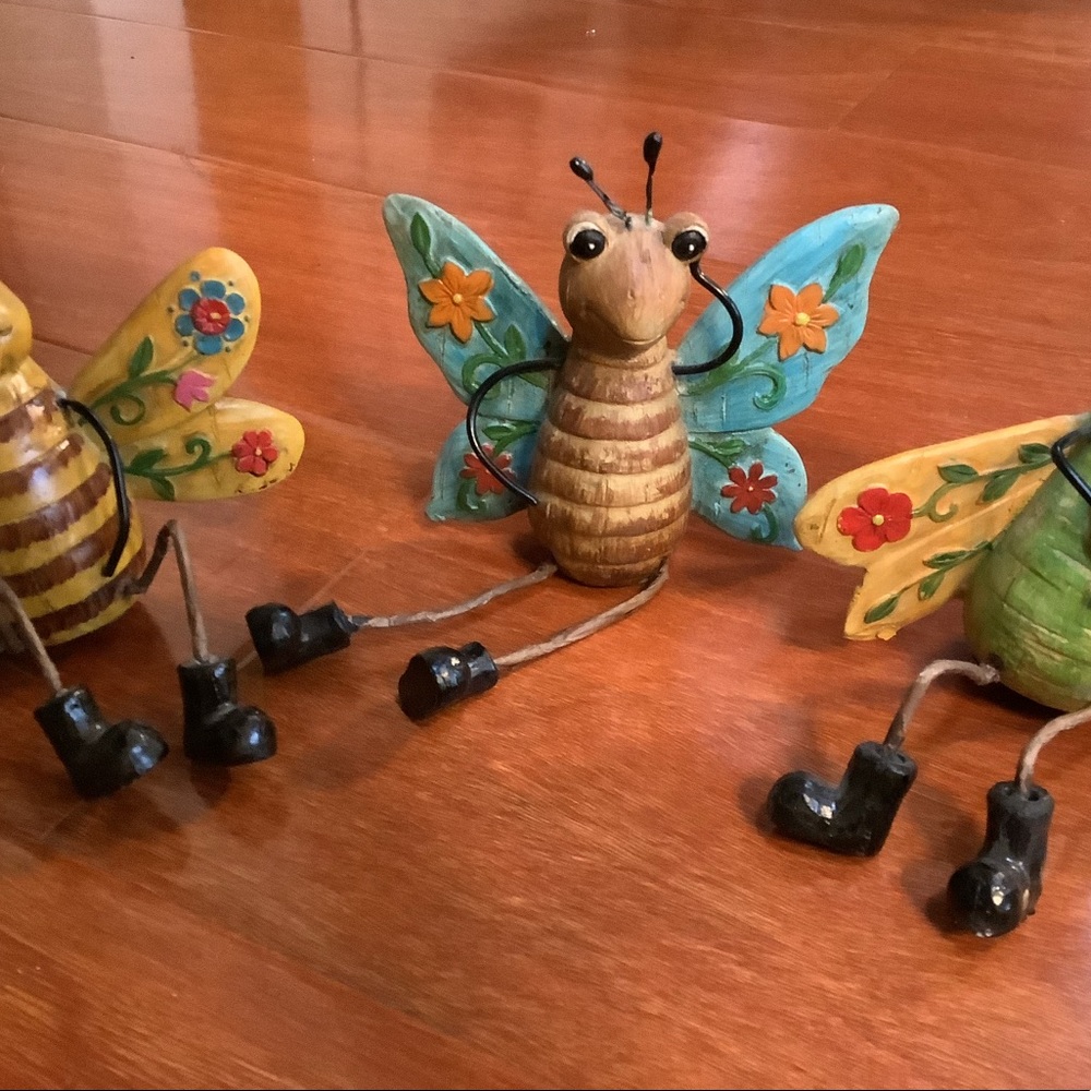 Whimsical Resin Insect Shelf Sitters (3) =1 item - Picture 3 of 5